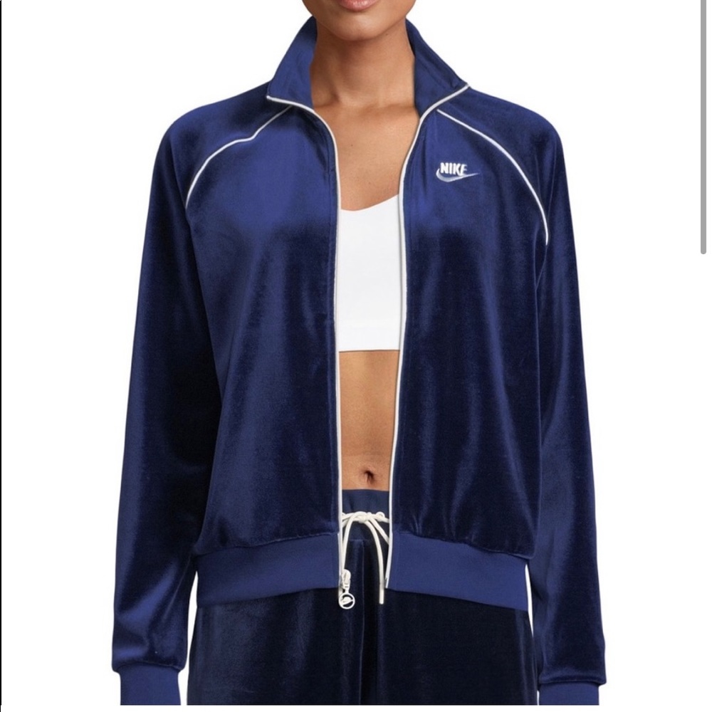 Nike Velvet Track Jacket small Petite